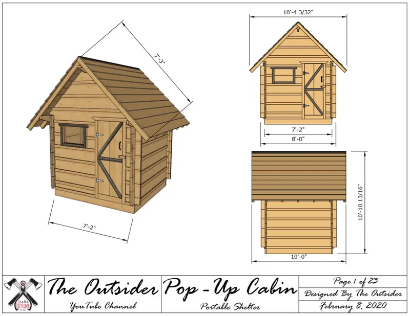 Pop-Up Cabin Plans (PDF)